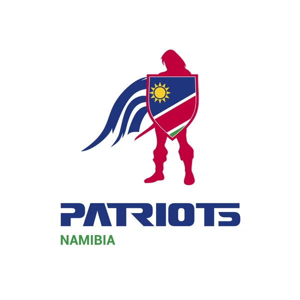 Namibia concepto de patriotas — Vector de stock