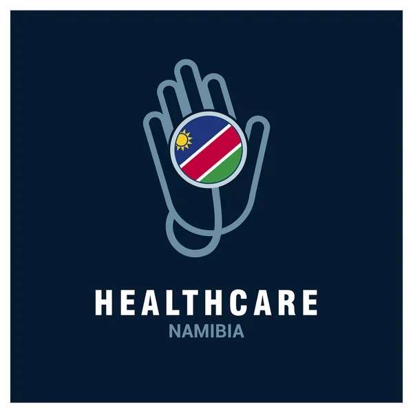 Logo Namibia healthcare logo — Vector de stock