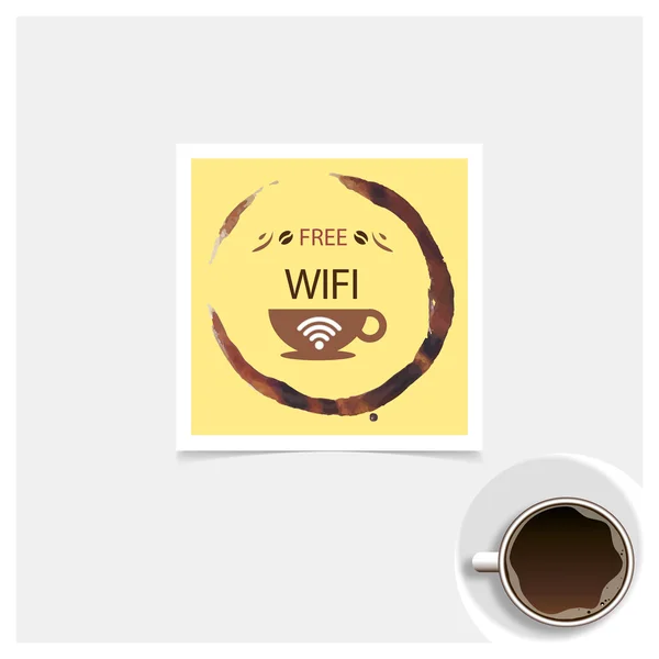 Icona wifi gratuita — Vettoriale Stock