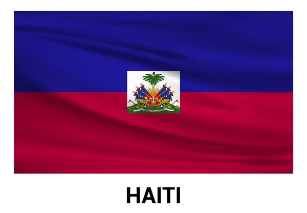 Drapeau d'Haïti aux couleurs officielles — Image vectorielle