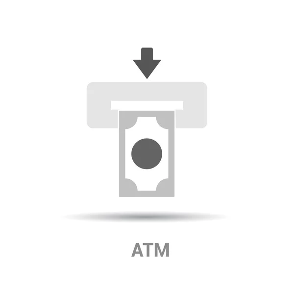 Dinero del icono del cajero automático — Archivo Imágenes Vectoriales