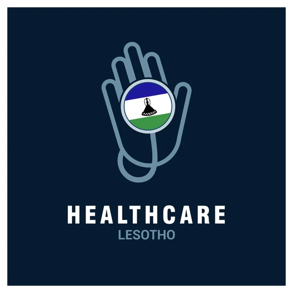 Logo Lesotho healthcare — Vector de stock