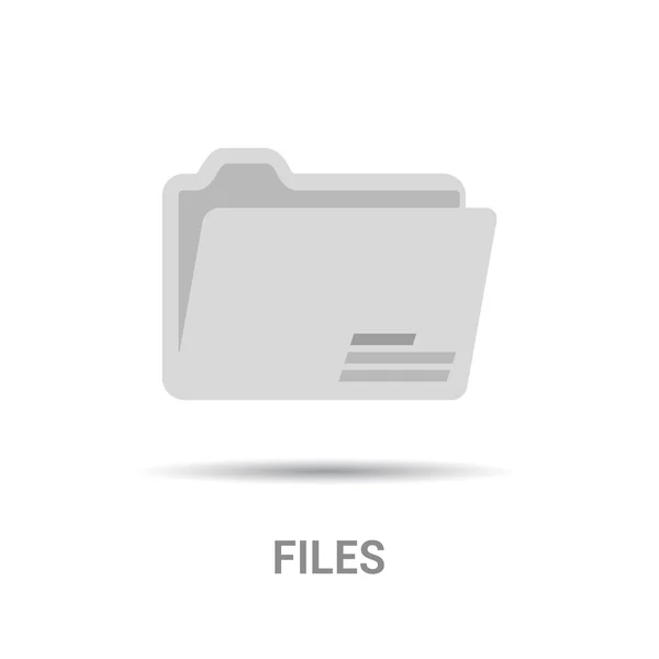 Ikon folder data - Stok Vektor