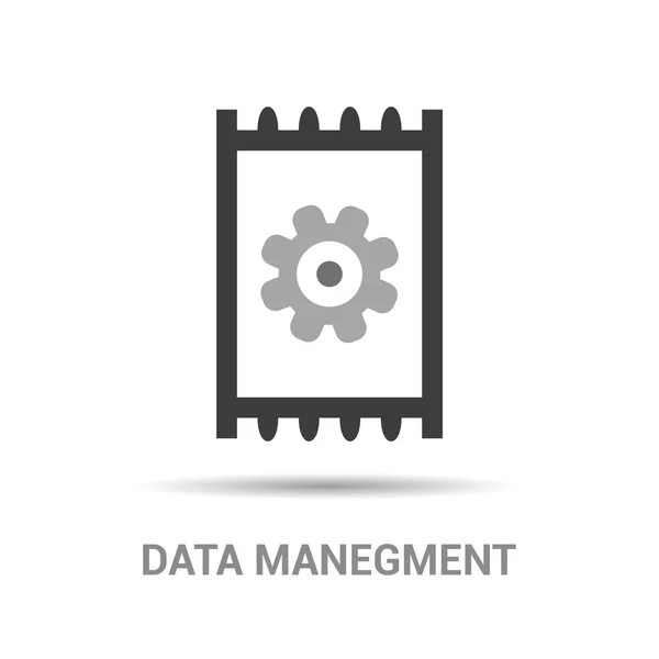 Icône de gestion des données — Image vectorielle