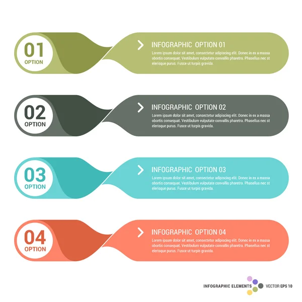 Modern spiral infographics seçenekleri afiş.