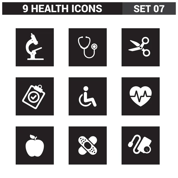 Abstracte collectie medische icons set. — Stockvector