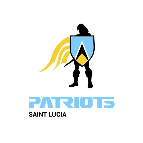 Saint Lucia patriots concept — стоковий вектор