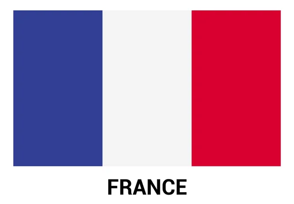 Drapeau de France en couleurs officielles — Image vectorielle