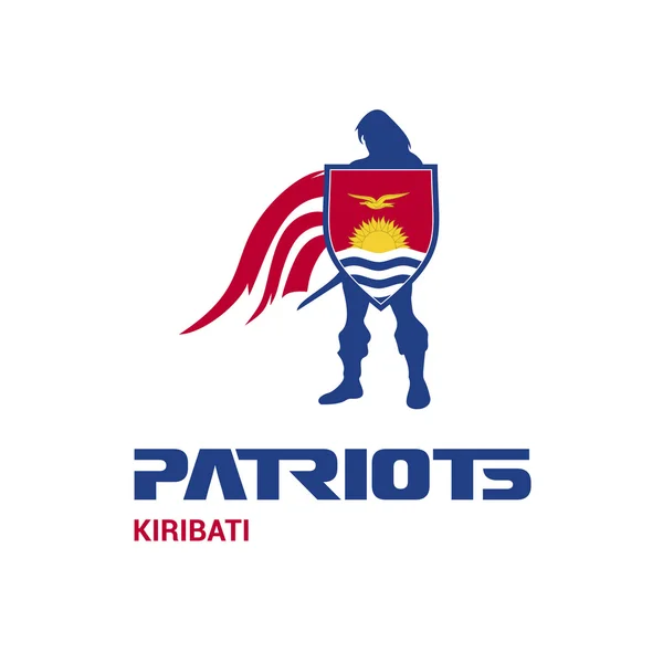 Kiribati patriots concept — Wektor stockowy