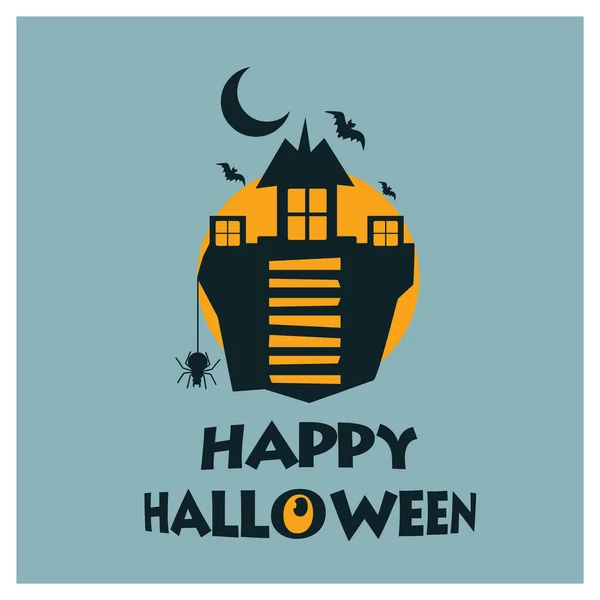 Tipografia de festa de Halloween assustador criativo —  Vetores de Stock