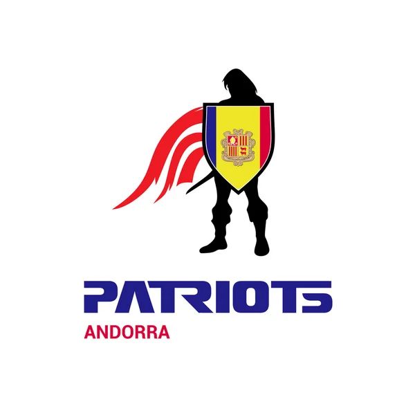 Andorra concepto de patriotas — Vector de stock