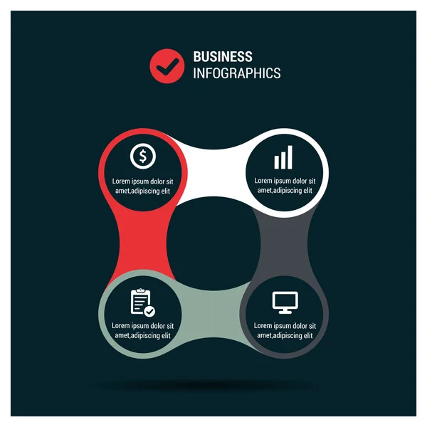 Plantilla para su presentación empresarial — Vector de stock