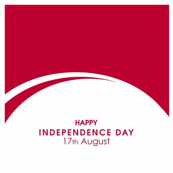 Cartaz do Dia da Independência da Indonésia — Vetor de Stock