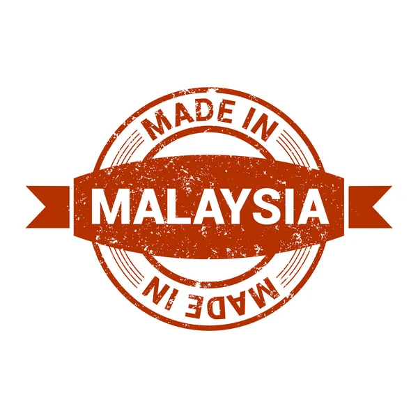 Wykonane w Malezji - okrągły stempel projekt — Wektor stockowy