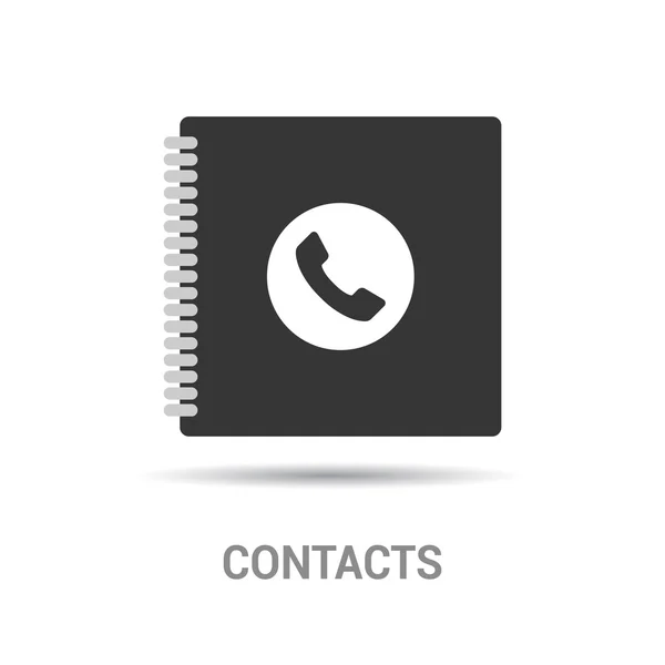 Contacts livre symbole — Image vectorielle