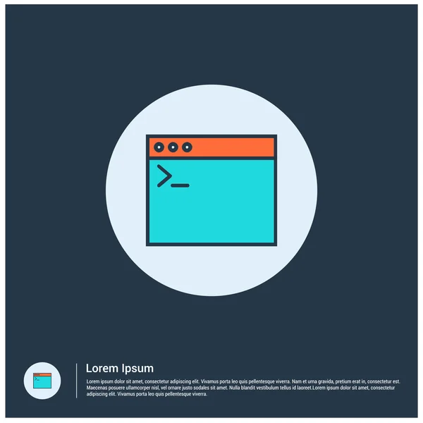 Computerprogrammiercode-Symbol — Stockvektor