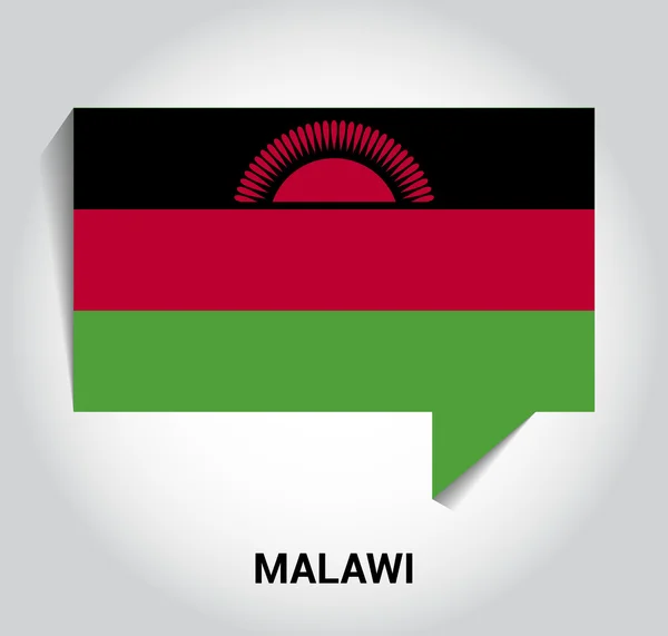 Flaga Malawi dymek — Wektor stockowy