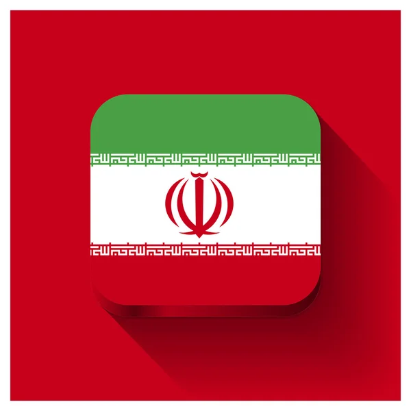 Iran knop markeren — Stockvector