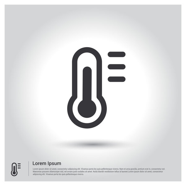 measuring temperature icon