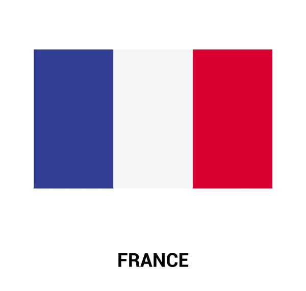 Franciaország lobogója alatt a hivatalos színekben — Stock Vector