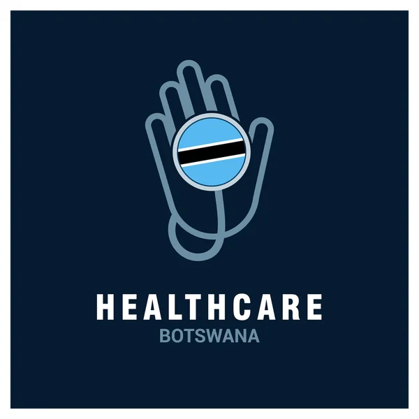 Logo Botswana healthcare — Vector de stock
