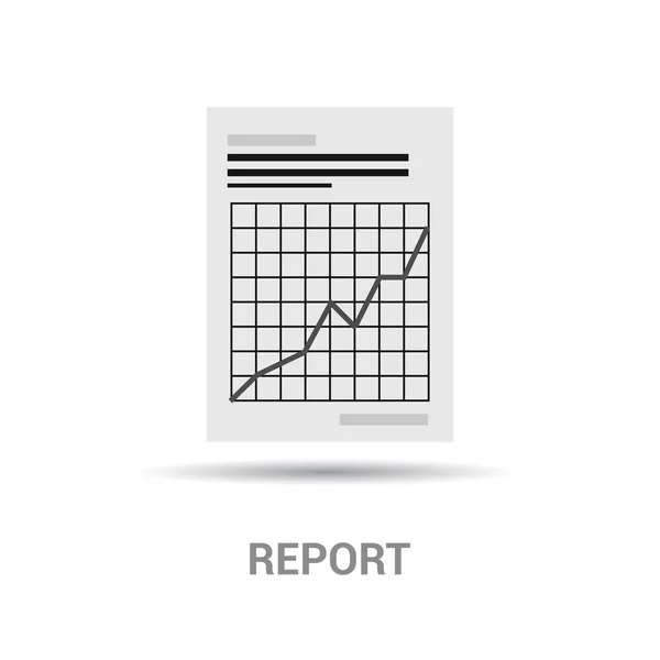 Icono del informe de negocio — Vector de stock