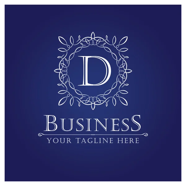 Логотип бизнеса Дизайн с буквой D — стоковый вектор