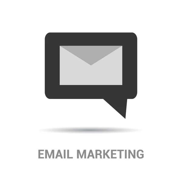 Enveloppe Mail dans l'icône de bulle de parole — Image vectorielle