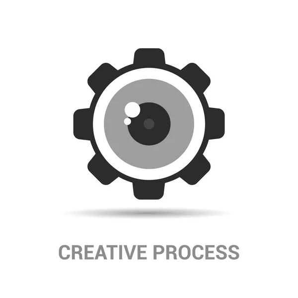 Icona del processo creativo — Vettoriale Stock
