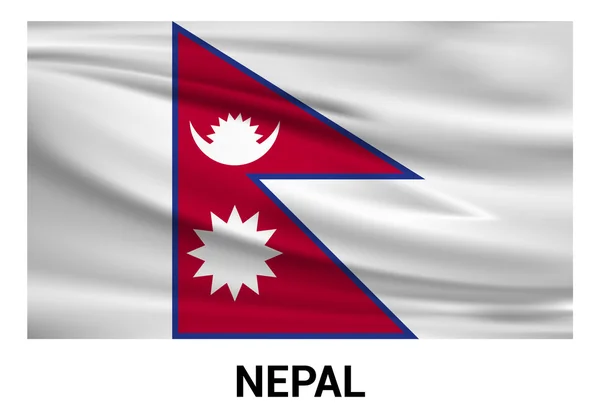 Bandera de Nepal en colores oficiales — Archivo Imágenes Vectoriales