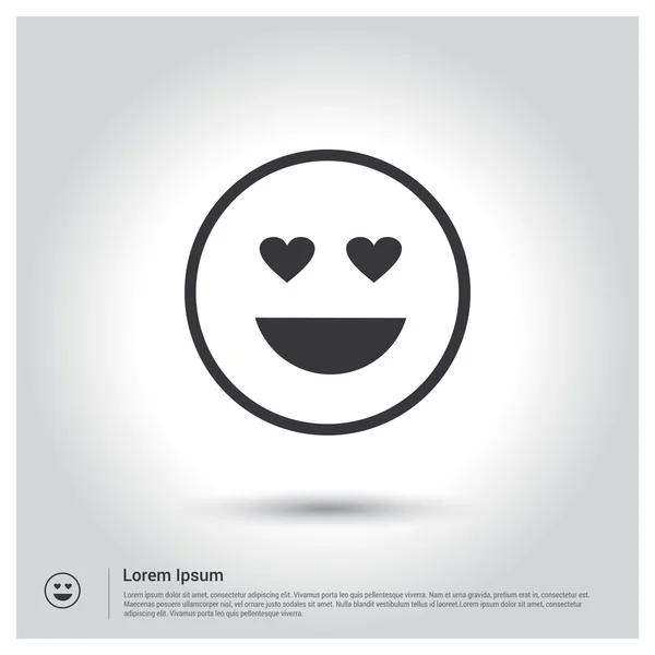 love emotion smiley icon