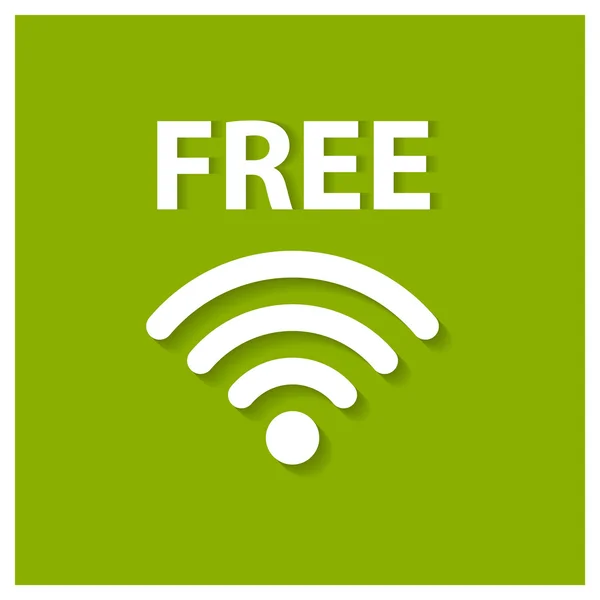 Icono wifi gratis — Vector de stock