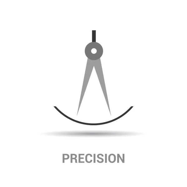 Icono gris de precisión — Vector de stock