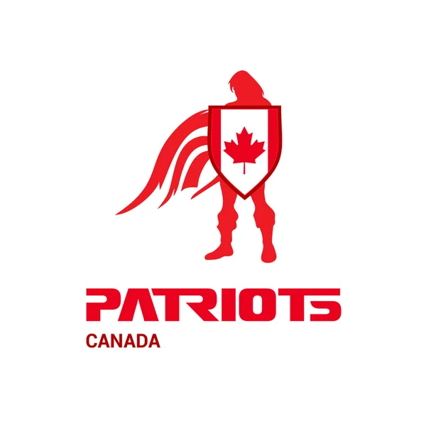 Concept de patriotes canadiens — Image vectorielle