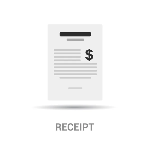 Εικονίδιο απόδειξη πληρωμής — Διανυσματικό Αρχείο