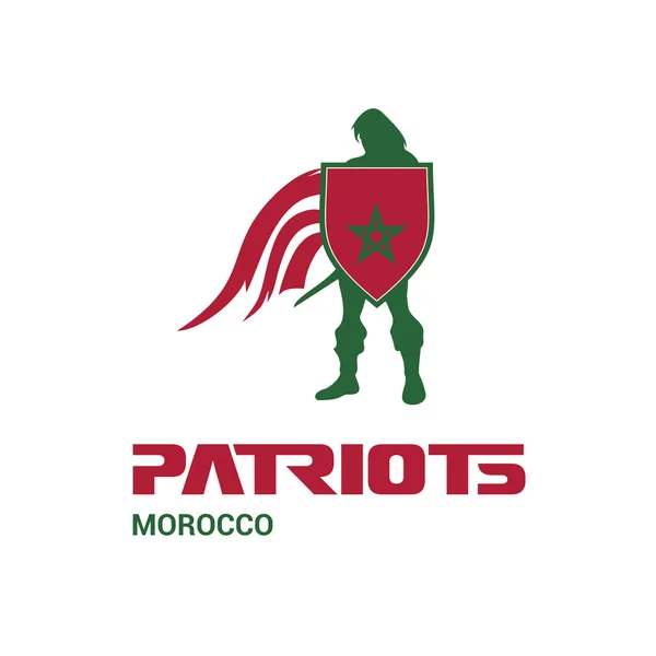 Marrocos patriotas conceito —  Vetores de Stock