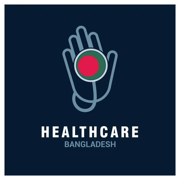 Logo Bangladesh healthcare — Vector de stock