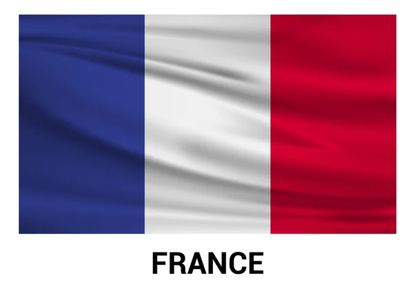 Vlajka Francie v oficiálních barvách — Stockový vektor