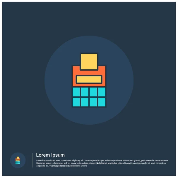 Zakelijke calculatorpictogram — Stockvector