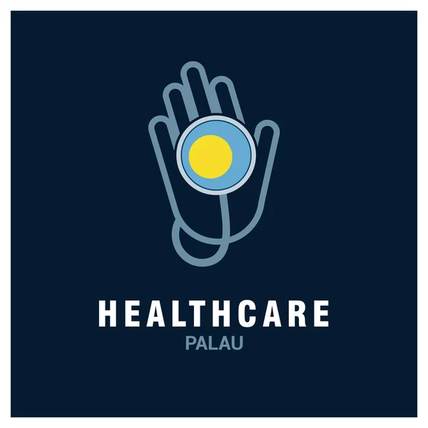 Palau healthcare logo — стоковий вектор