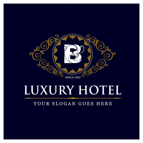 Luxe Hotel Logo - B — Stockvector