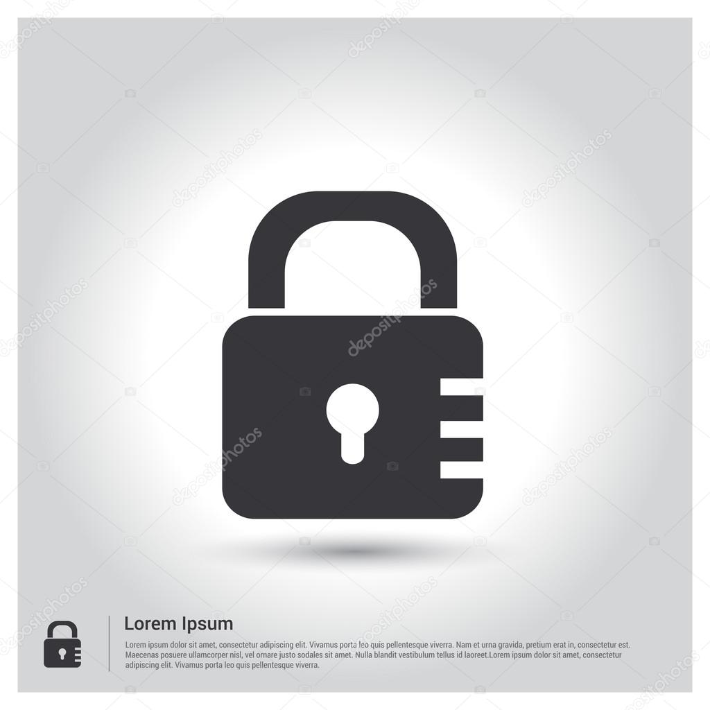 lock icon, padlock icon