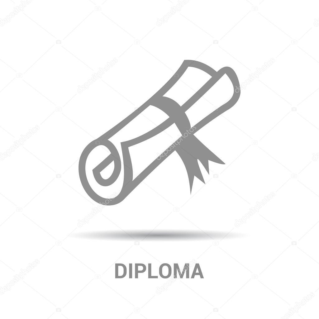 Certificate, diploma icon