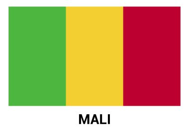 Mali bayrağı resmi renklerde