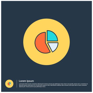 Pasta grafiği grafik simgesi