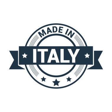 İtalya'da yapılmış. Yuvarlak lastik damga tasarım