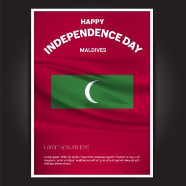 Maldivler Bağımsızlık günü poster