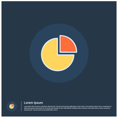 Pasta grafiği grafik simgesi