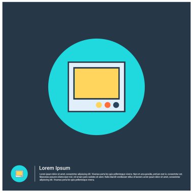 TV monitör simgesini