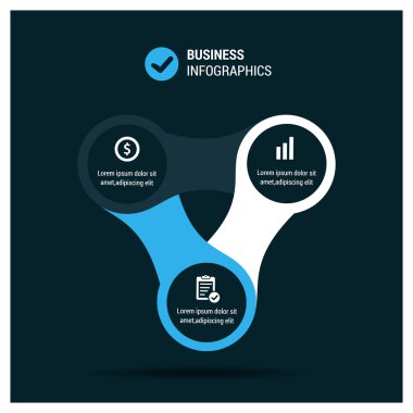 Üçgen infographics. Diyagramı şablonu
